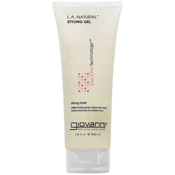 L.A. Natural Styling Gel, Strong Hold, 6.8 oz, Giovanni Cosmetics