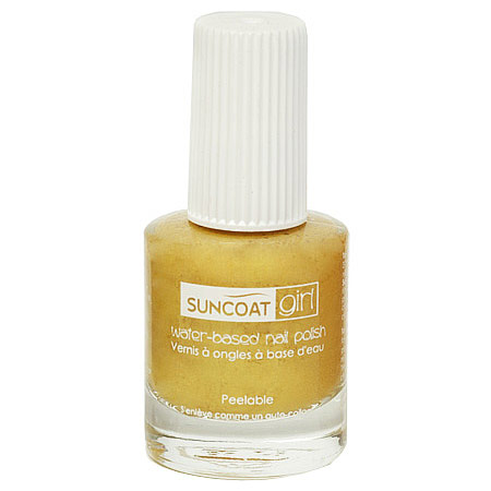 Suncoat Girl Water-Based Peelable Nail Polish for Kids, Sunflower, 0.27 oz, Suncoat Products, Inc.