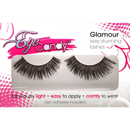 Eye Candy Eyelashes Glamour Jet Black Shimmer Lashes, Jet Set, Eye Candy Eyelashes