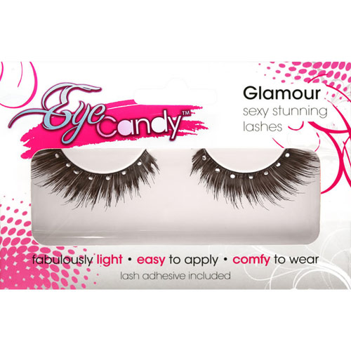 Eye Candy Eyelashes Glamour Winged Full Volume Lash with Crystals, It Girl, Eye Candy Eyelashes