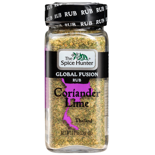 Coriander Lime Global Fusion Rub, 1.9 oz x 3 Jars, Spice Hunter
