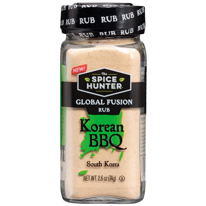 Korean BBQ Global Fusion Rub, 2.6 oz x 3 Jars, Spice Hunter