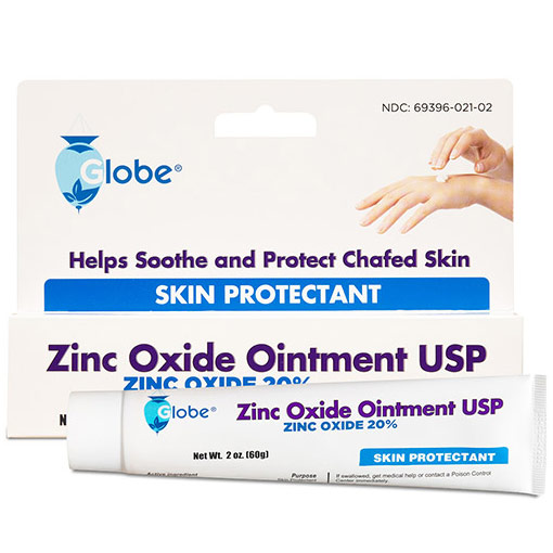 Globe Zinc Oxide Ointment USP 20%, 2 oz (60 g)