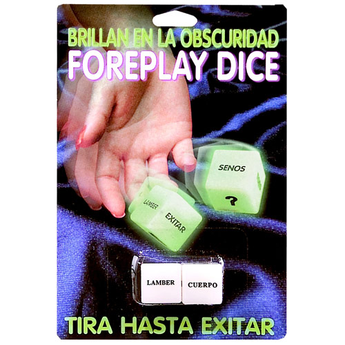 Pipedream Products Glow In The Dark Foreplay Dice Spanish Version, Pipedream Products
