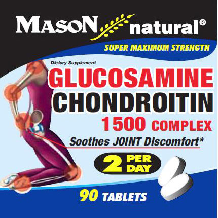 Mason Natural Glucosamine & Chondroitin 1500 Complex, 90 Tablets, Mason Natural