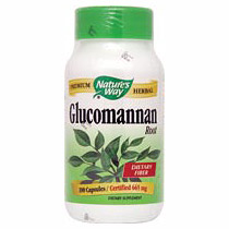 Glucomannan 180 vegicaps from Natures Way