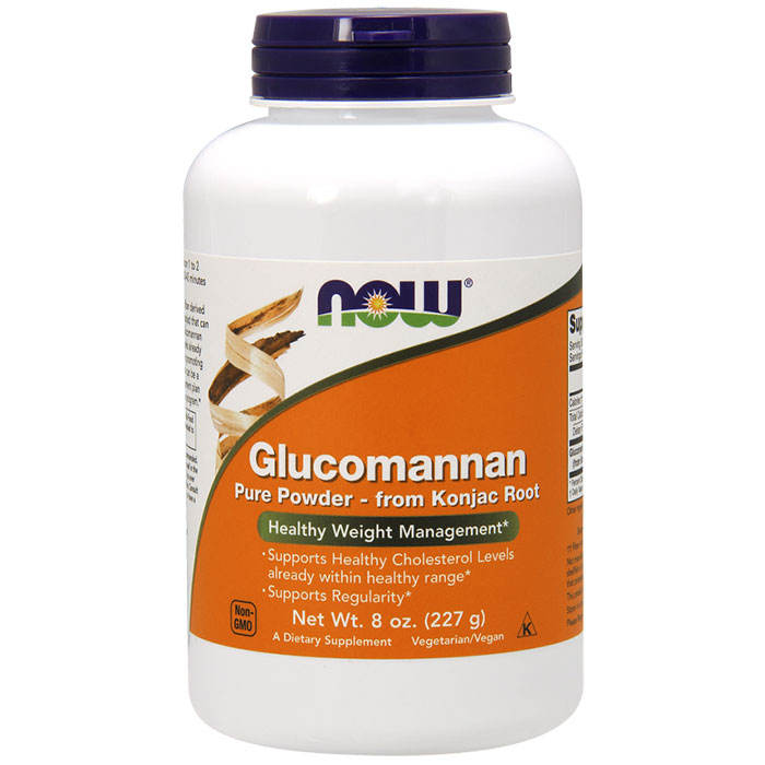 NOW Foods Glucomannan Powder 100% Pure, 8 oz, NOW Foods