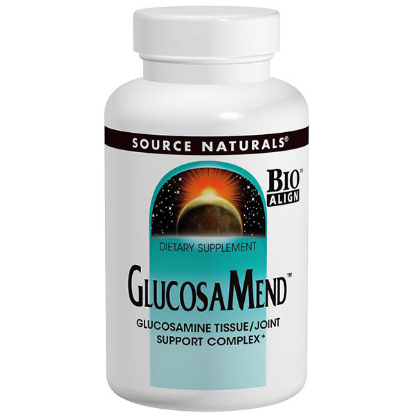 GlucosaMend Glucosamine Tissue/Joint Support, 30 Tablets, Source Naturals