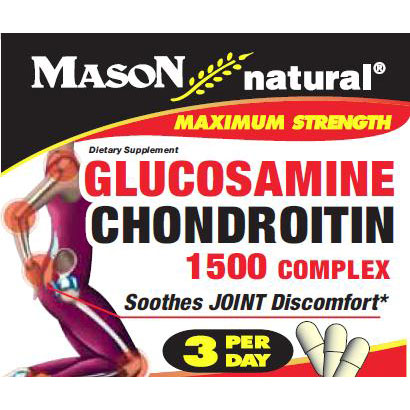 Mason Natural Glucosamine & Chondroitin 1500 Complex, 180 Capsules, Mason Natural