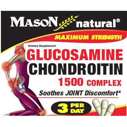 Glucosamine & Chondroitin 1500 Complex, 280 Capsules, Mason Natural