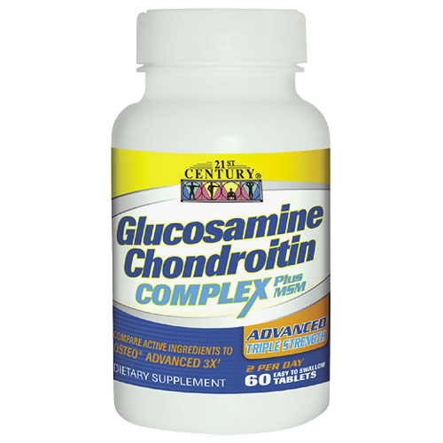 Glucosamine Chondroitin Complex 3X, 60 Tablets, 21st Century Health Care