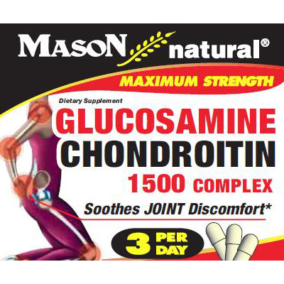 Glucosamine & Chondroitin 1500 Complex, 60 Capsules, Mason Natural