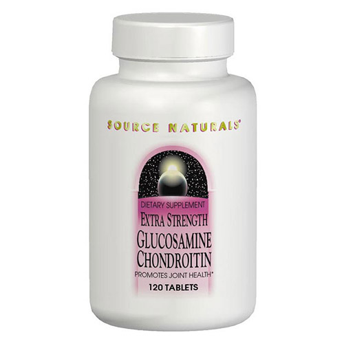 Glucosamine Chondroitin Extra Strength 600/750mg 120 tabs from Source Naturals