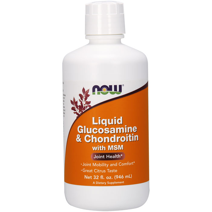 Liquid Glucosamine & Chondroitin with MSM, Value Size, 32 oz, NOW Foods