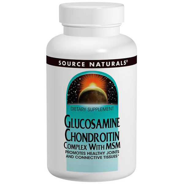 Glucosamine Chondroitin w/MSM 500/400/267mg 120 tabs from Source Naturals
