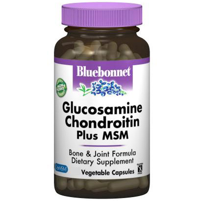 Glucosamine Chondroitin Plus MSM, 180 Vegetable Capsules, Bluebonnet Nutrition