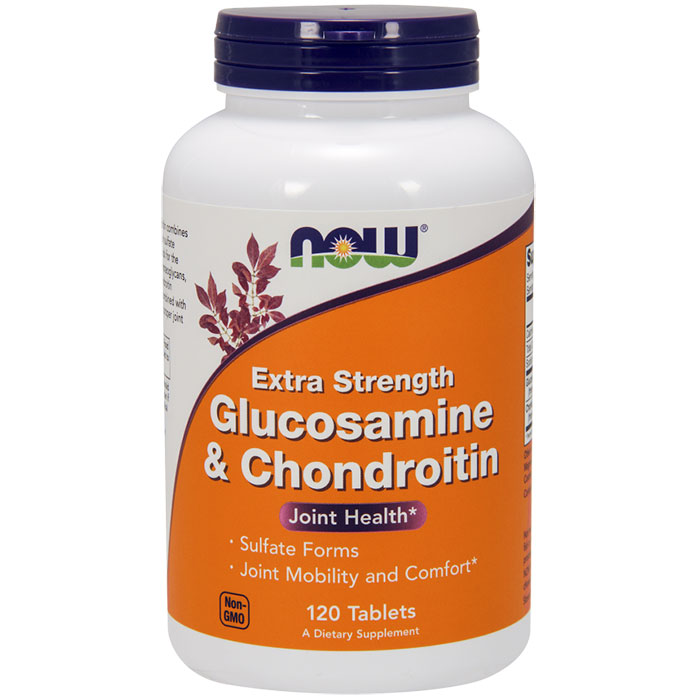 Glucosamine & Chondroitin Extra Strength, 120 Tablets, NOW Foods