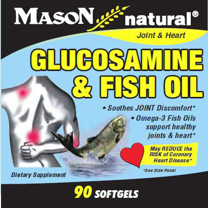 Glucosamine & Fish Oil, 90 Softgels, Mason Natural