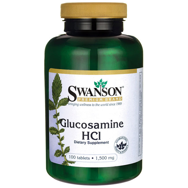Glucosamine HCl 1500 mg, 100 Tablets, Swanson Premium