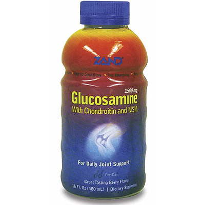 Glucosamine Liquid with Chondroitin and MSM 16 oz, Zand