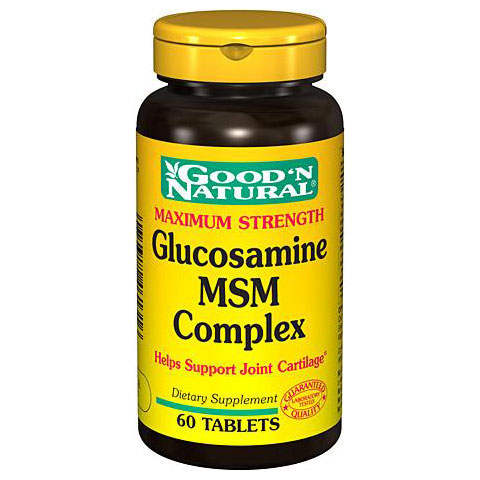 Good 'N Natural Glucosamine MSM Complex Maximum Strength, 60 Tablets, Good 'N Natural