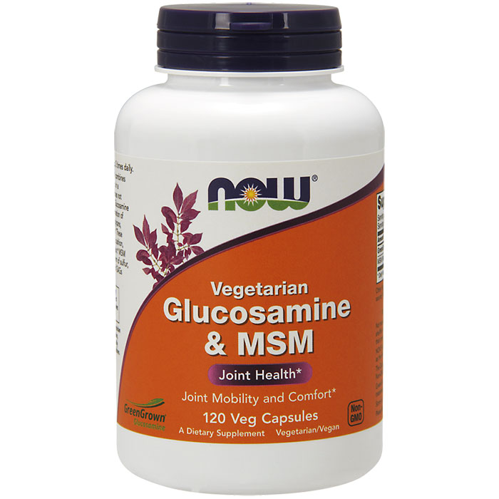 Glucosamine & MSM Vegetarian 120 Vcaps, NOW Foods