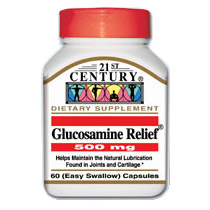 Glucosamine Relief 500 mg 60 Capsules, 21st Century Health Care
