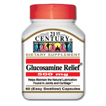 21st Century HealthCare Glucosamine Relief 500 mg 60 Capsules, 21st Century Health Care