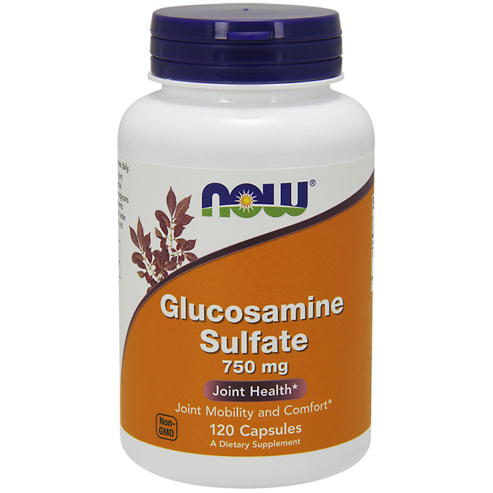 Glucosamine Sulfate 750 mg, 120 Capsules, NOW Foods
