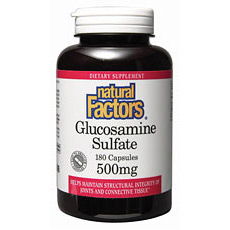 Glucosamine Sulfate 500mg 180 Capsules, Natural Factors
