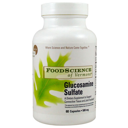 FoodScience Of Vermont Glucosamine Sulfate, 60 Capsules, FoodScience Of Vermont