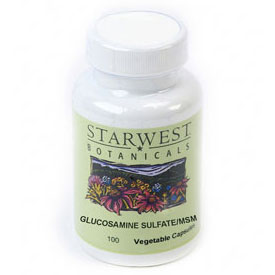 StarWest Botanicals Glucosamine Sulfate/MSM -00- 100 Caps 675 mg, StarWest Botanicals