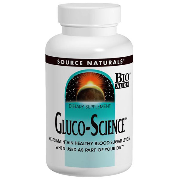 Gluco-Science for Healthy Blood Sugar Levels, 180 Tablets, Source Naturals