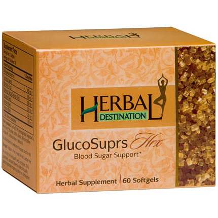 GlucoSuprs Hrx, Blood Sugar Support, 60 Softgels, Herbal Destination