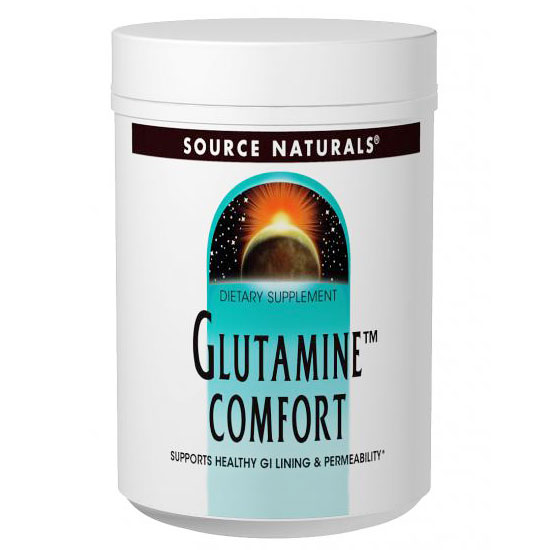 Glutamine Comfort Powder, Value Size, 8 oz, Source Naturals
