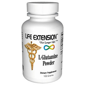 Life Extension Glutamine Powder, 100 g, Life Extension
