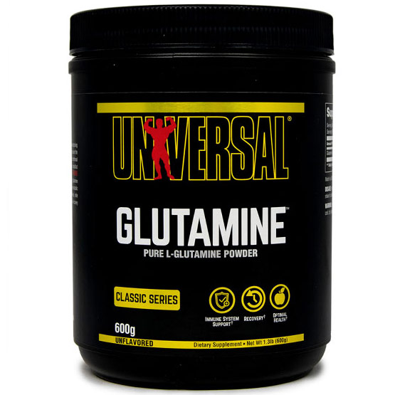 Glutamine Powder, Unflavored, Value Size, 600 g (1.3 lb), Universal Nutrition