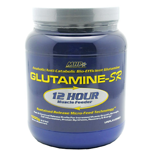 MHP Glutamine-SR, 12 Hour Muscle Feeder, 1000 g, Maximum Human Performance