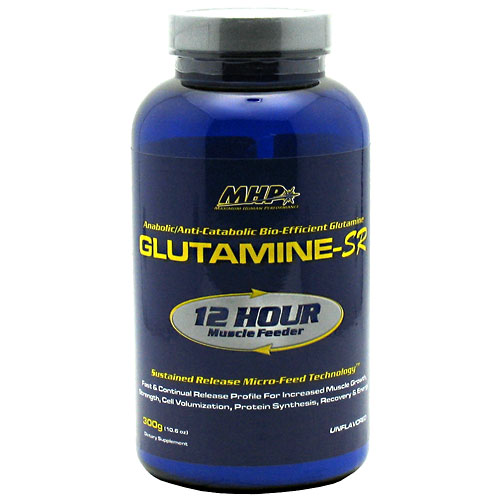 MHP Glutamine-SR, 12 Hour Muscle Feeder, 300 g, Maximum Human Performance