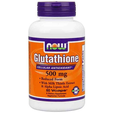 NOW Foods Glutathione 500 mg, 60 Vcaps, NOW Foods