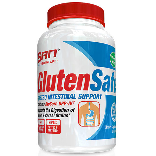 Gluten Safe, Gastro Intestinal Support, 60 Capsules, SAN Nutrition