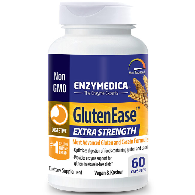 GlutenEase Extra Strength, 60 Capsules, Enzymedica