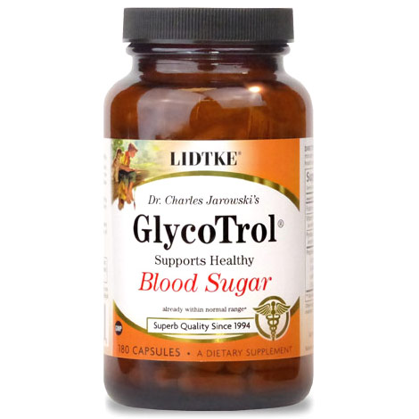 GlycoTrol, Value Size, 180 Vegetarian Capsules, Lidtke