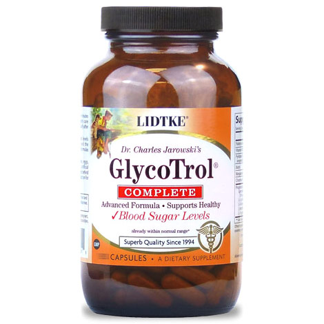 GlycoTrol Complete, Supports Healthy Blood Sugar, 50 Vegetarian Capsules, Lidtke