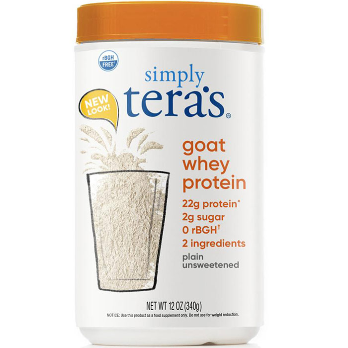 Goat Whey Protein - Plain Whey Unsweetened, 12 oz, Teras Whey