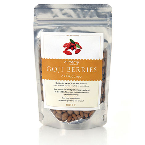 Goji Berries - Cappucinno Covered, 1.8 oz, Extreme Health USA