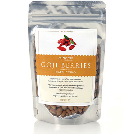 Goji Berries - Cappucinno Covered, 16 oz, Extreme Health USA