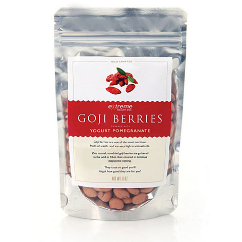 Goji Berries - Pomegranate-Yogurt Covered, 1.8 oz, Extreme Health USA