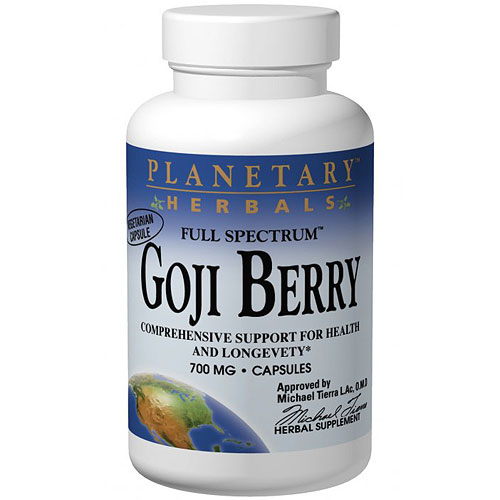 Goji Berry Extract Full Spectrum 700 mg, 180 Capsules, Planetary Herbals