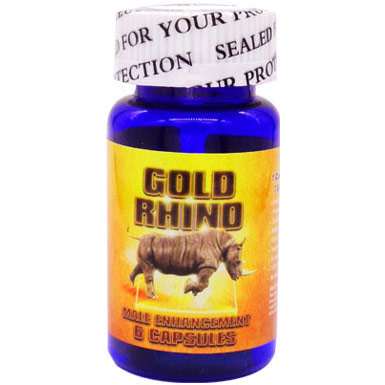 Gold Rhino, Male Enhancement, 6 Capsules